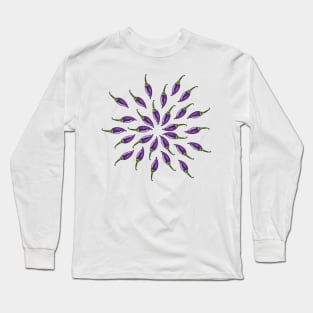 Purple Peppers Long Sleeve T-Shirt